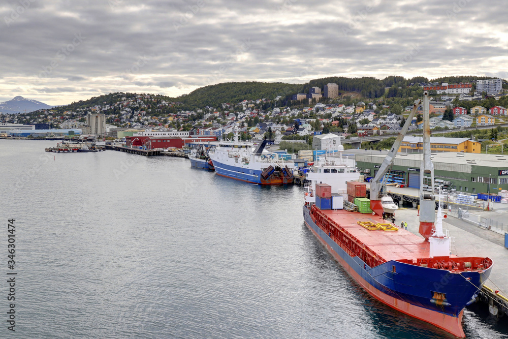 Tromso, cercle polaire arctique en Norvège Tromso, cercle polaire arctique en Norvège