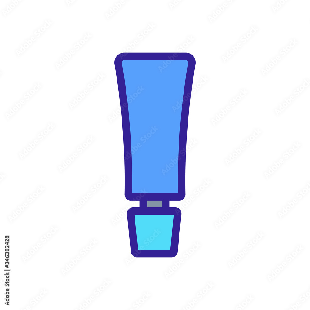lip gloss in tube icon vector. lip gloss in tube sign. color symbol illustration lip gloss in tube icon vector. lip gloss in tube sign. color symbol illustration