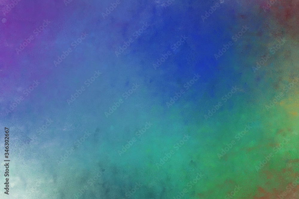 beautiful teal blue, pastel blue and dark olive green colored vintage abstract painted background with space for text or image. can be used as poster or background