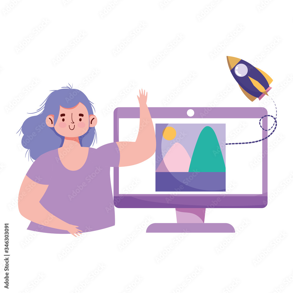 people creativity and technology,girl computer picture creativity idea people creativity and technology,girl computer picture creativity idea