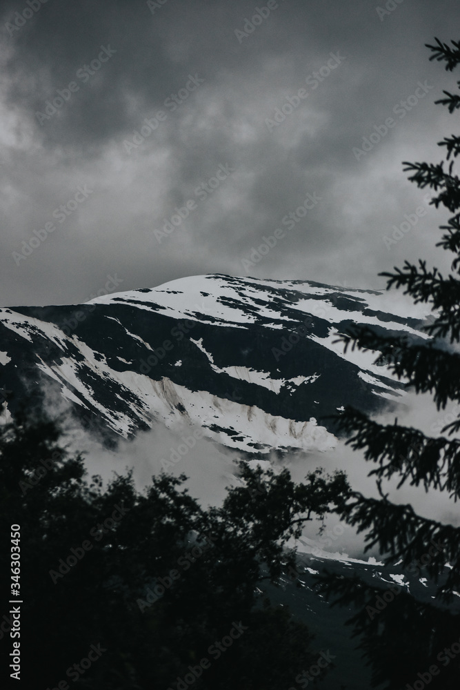 storm over the mountains