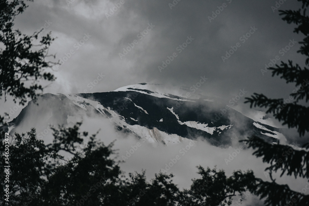 storm over the mountains