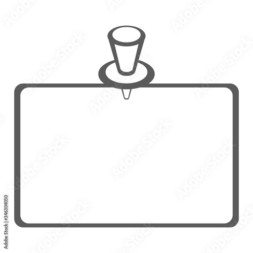 画ビョウ　張り紙　伝言　掲示　イラスト　アイコン