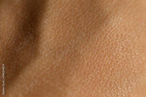  Skin texture. Macro close-up shot of skin