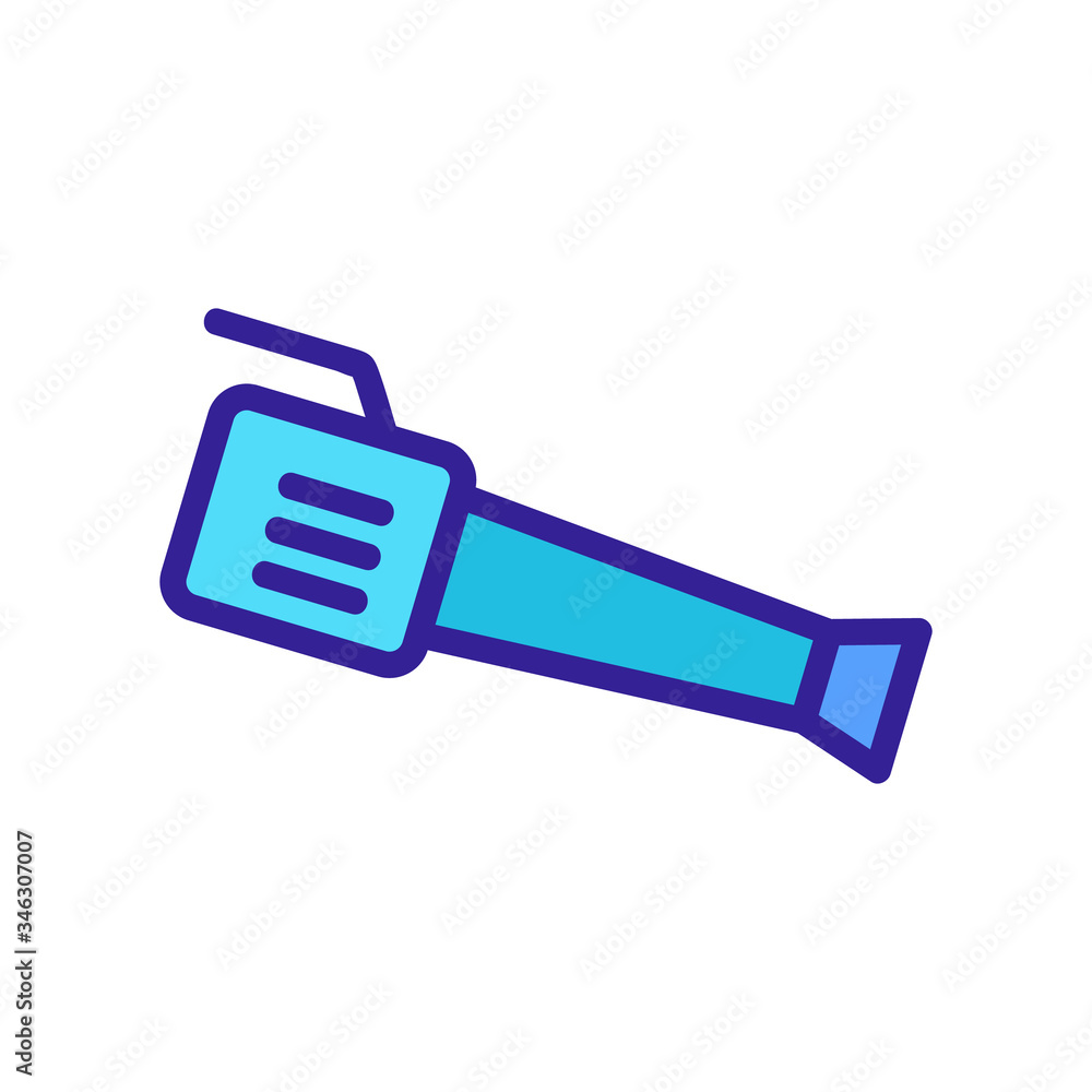electric mains blower icon vector. electric mains blower sign. color symbol illustration electric mains blower icon vector. electric mains blower sign. color symbol illustration