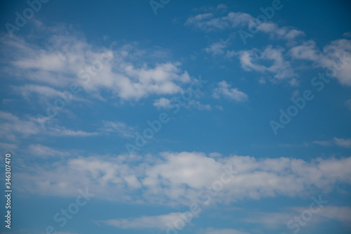 Fototapeta Naklejka Na Ścianę i Meble -  beautiful blue spring sky with light clouds