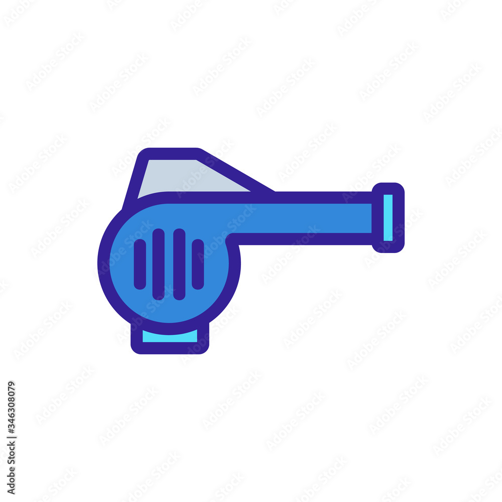 household portable blower icon vector. household portable blower sign. color symbol illustration
