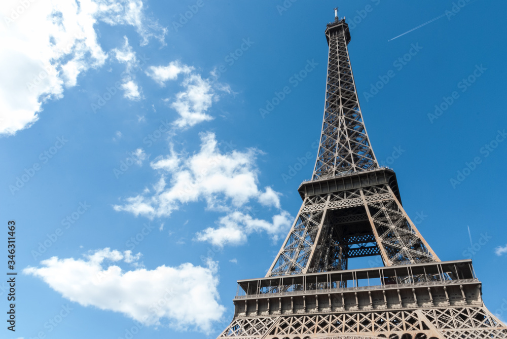 The Eifel tower in Paris, France.