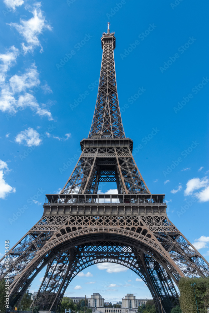 The Eifel tower in Paris, France.
