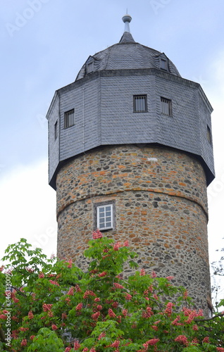 Trutziger Turm des Neuen Schlosses in Gießen