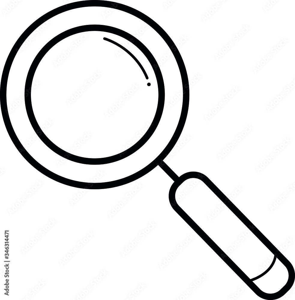 Vector Magnifying Glass Search Zoom icon outline Vector Magnifying Glass Search Zoom icon outline