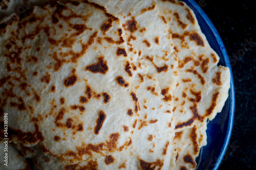 Wallpaper Mural Homemade naan flat bread Torontodigital.ca