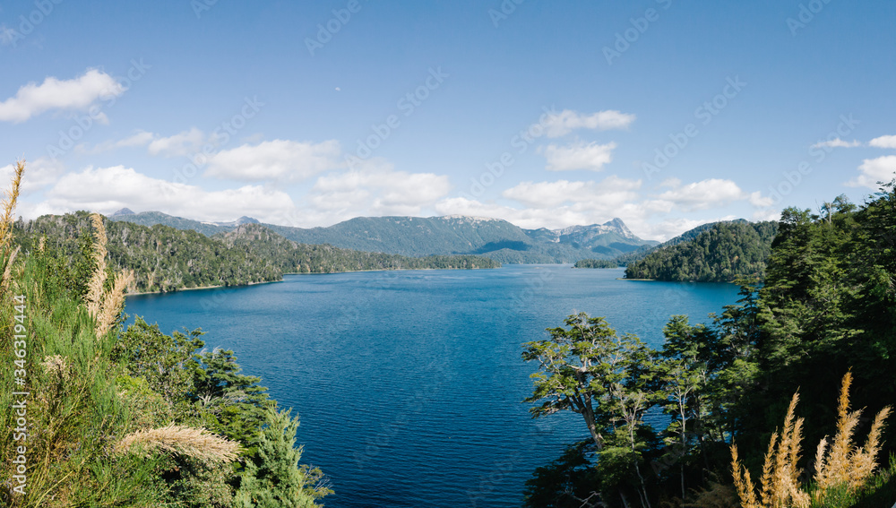 lakes and mountains at patagonia