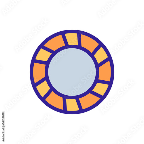 multicolored scrunchies icon vector. multicolored scrunchies sign. color symbol illustration
