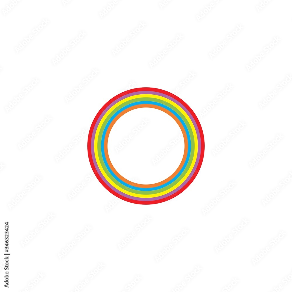 Rainbow ilustration logo Rainbow ilustration logo