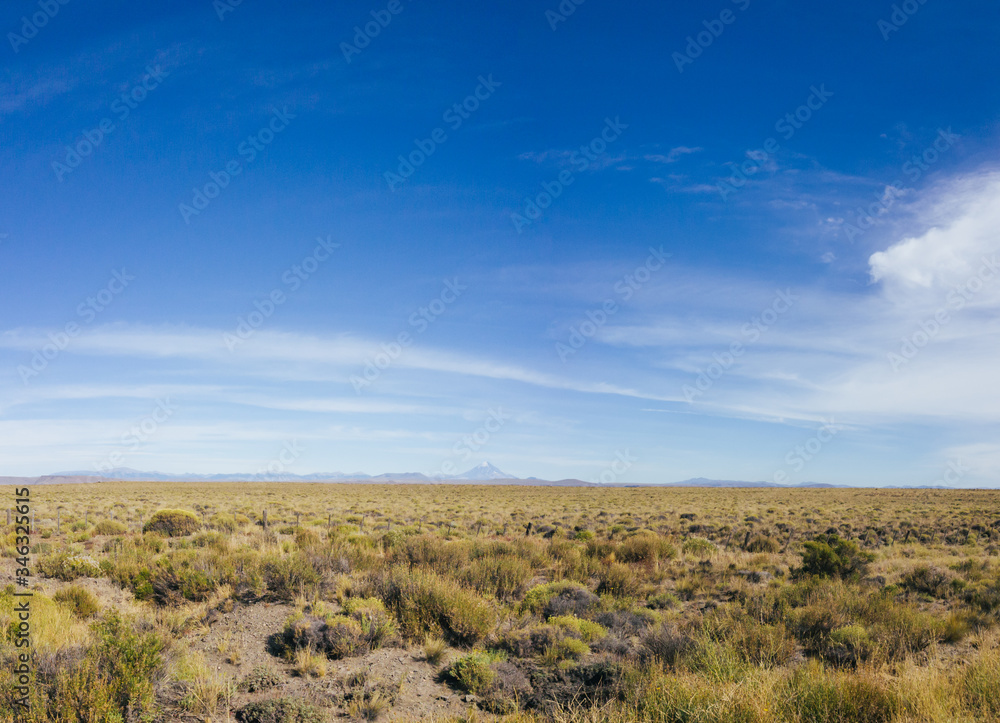 panoramic view of lanin volcano panoramic view of lanin volcano