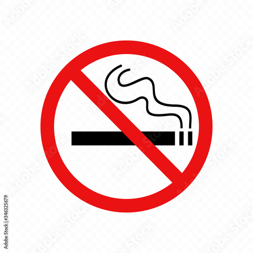 No smoking. Premium vector.