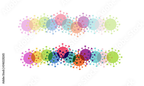Coronavirus de colores banner