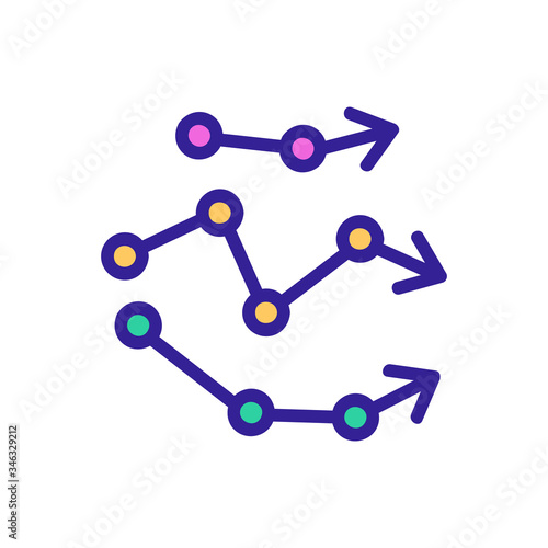 vector analysis icon vector. vector analysis sign. color symbol illustration