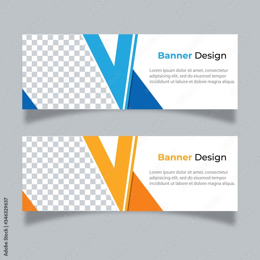 Fototapeta premium Vector abstract design banner web template.