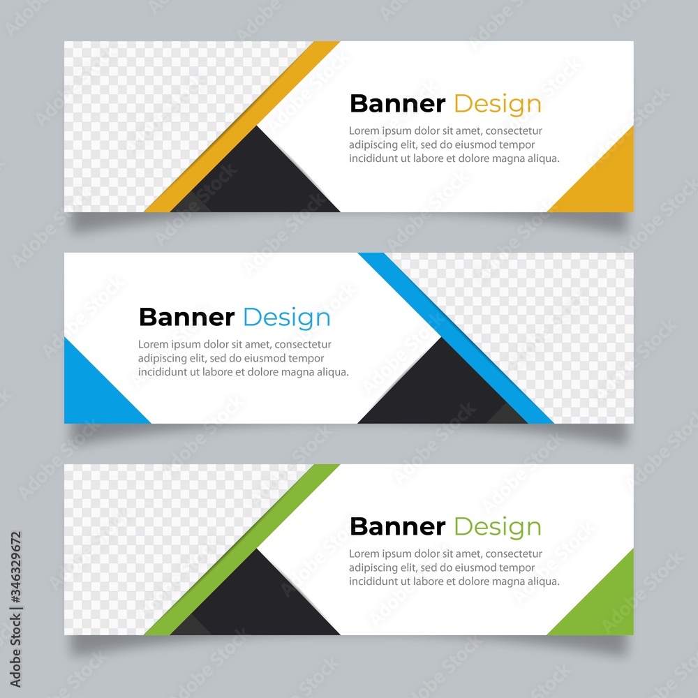 Fototapeta premium Vector abstract design banner web template.