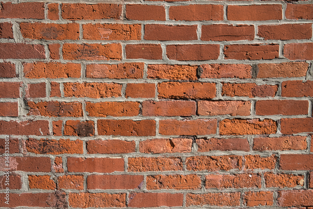 Obraz premium red brick wall background pattern
