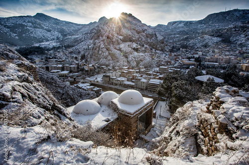 Amasya covered with snow