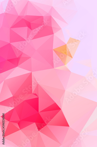 Light pink polygonal design pattern