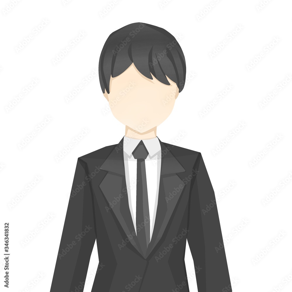 man with black suit icon and symbol isolate on white background,illustration man with black suit icon and symbol isolate on white background,illustration