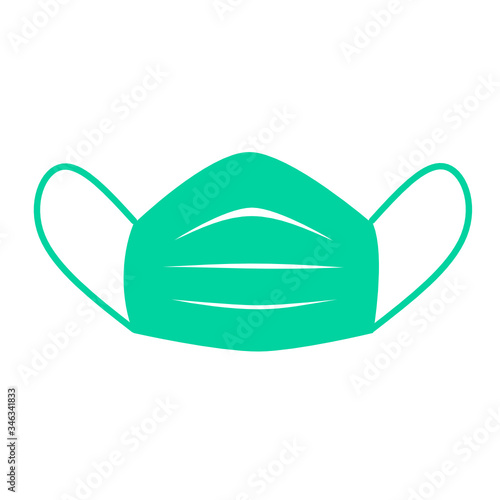 Safety breathing mask. Industrial safety N95 mask, dust protection respirator and breathing medical respiratory mask. Hospital or pollution protect face masking. Face pollution mask vector. 