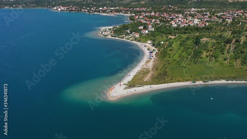 Beautiful Beach Pisak in Seline Settlemet near Starigrad Paklenica and under Paklenica Canyon on South Velebit Mountain photo