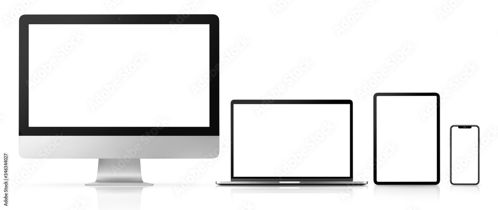 デスクトップコンピューター、ラップトップコンピューター、タブレット端末、スマートフォンの画面合成用素材(写真) デスクトップコンピューター、ラップトップコンピューター、タブレット端末、スマートフォンの画面合成用素材(写真)