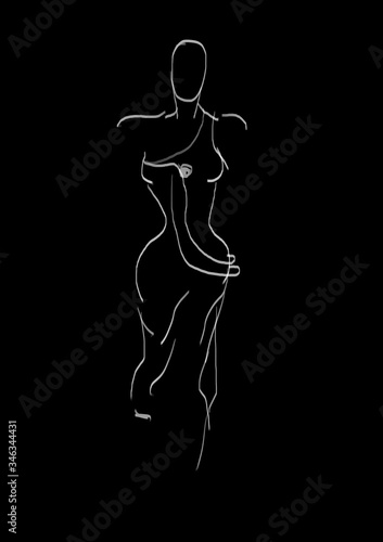 Szkic kobiety © Bernadeta