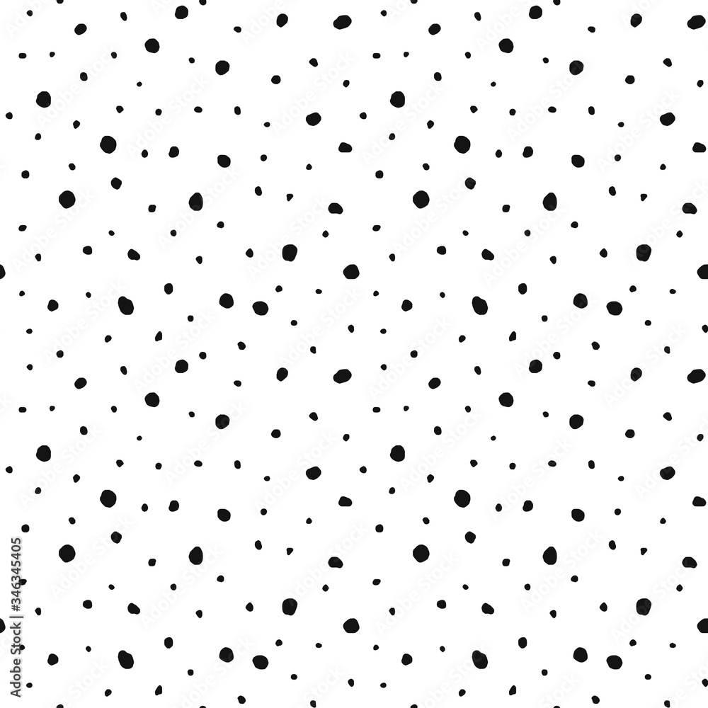 Seamless pattern. Shapeless circles and dots of different sizes, chaotic points. Seamless pattern. Shapeless circles and dots of different sizes, chaotic points.