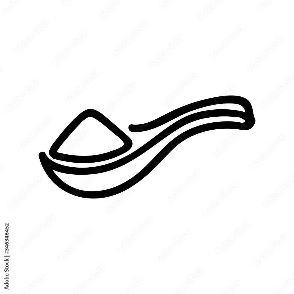 special spoon for rice icon vector. special spoon for rice sign. isolated contour symbol illustration special spoon for rice icon vector. special spoon for rice sign. isolated contour symbol illustration