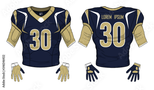 football jersey uniform template set kit	