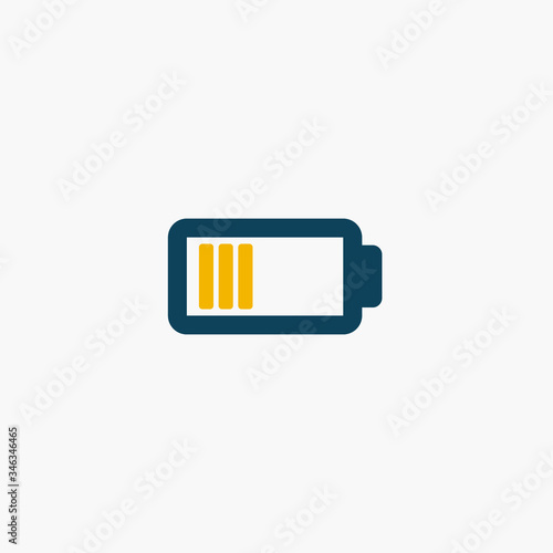 low battery icon logo vector eps 10