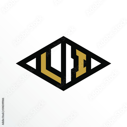 Free Download Initial Letter LI Geometric Abstract Diamond Shape Logo Design - GFXLoad