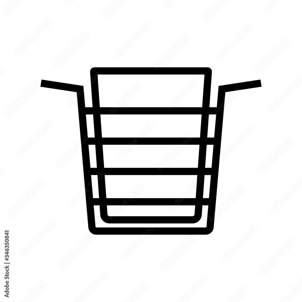 wall mounted towel rack icon vector. wall mounted towel rack sign. isolated contour symbol illustration wall mounted towel rack icon vector. wall mounted towel rack sign. isolated contour symbol illustration