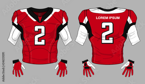 football jersey uniform template set kit	