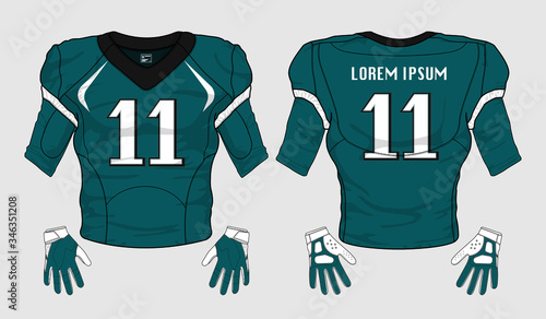 football jersey uniform template set kit	