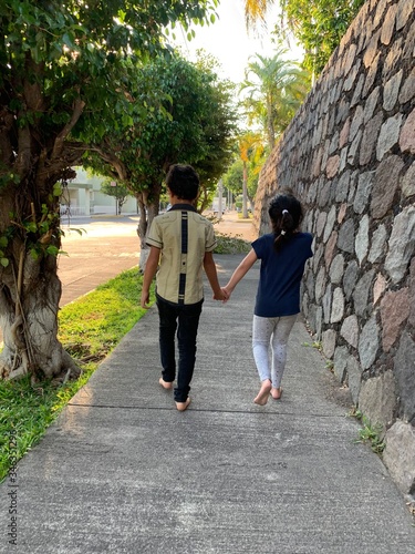 walking in the park