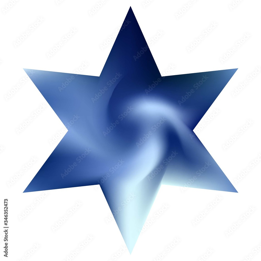 Obraz premium Modern background in the form of hexagram.