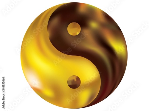 Abstract background in the form of yin yang.