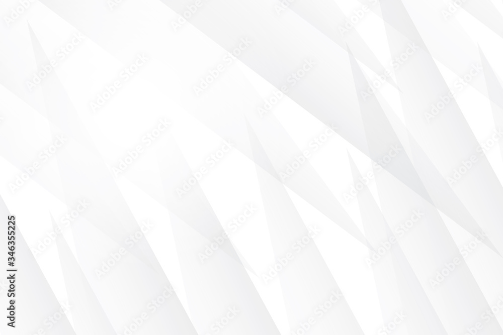 Fototapeta premium Abstract geometric white and gray color background. Vector, illustration.