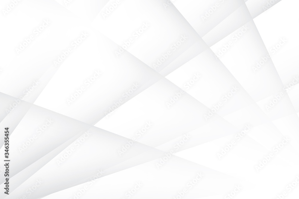 Obraz premium Abstract geometric white and gray color background. Vector, illustration.