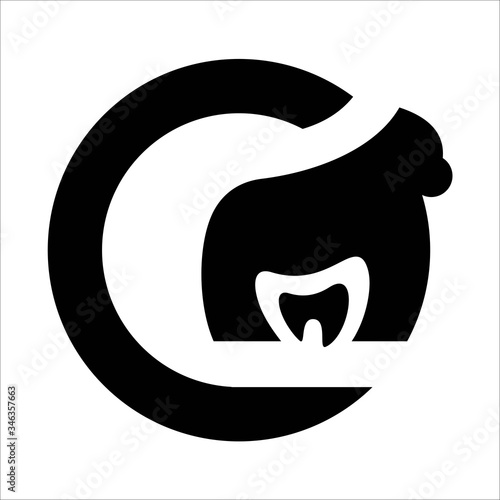 gorilla logo designs vector element 