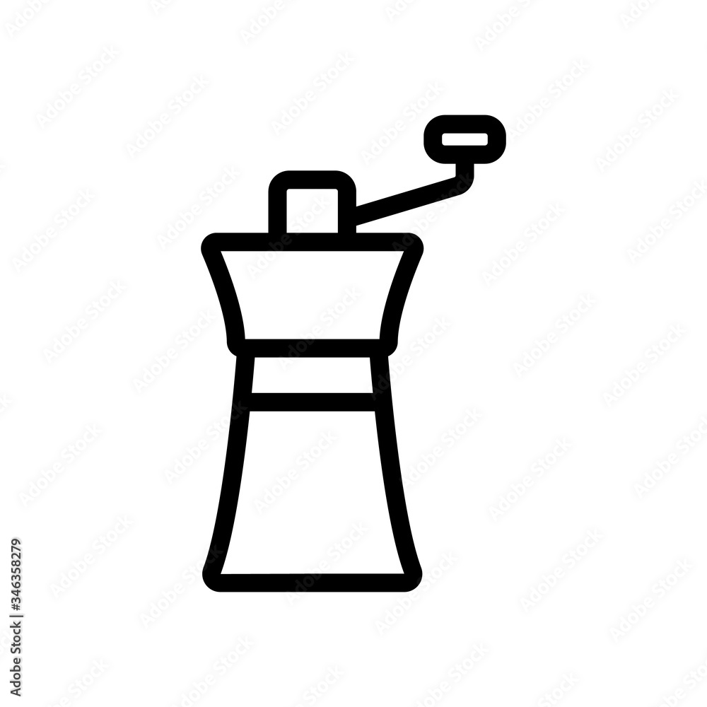 Obraz premium hand crusher products icon vector. hand crusher products sign. isolated contour symbol illustration
