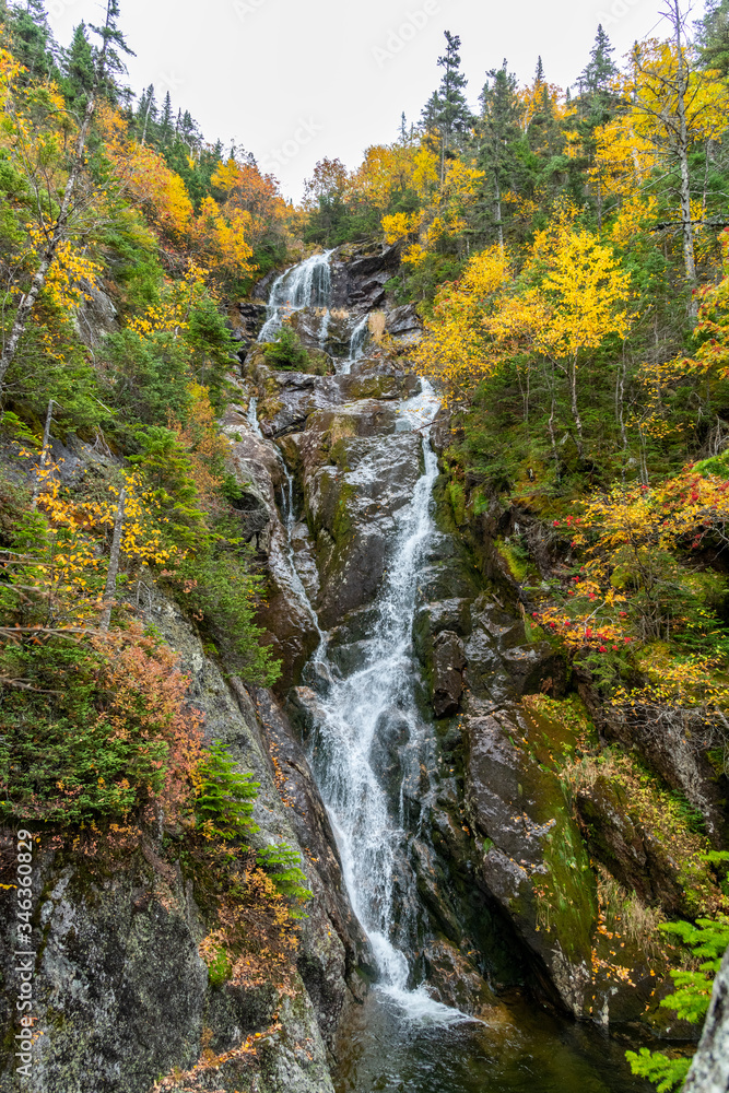 waterfall in autumn