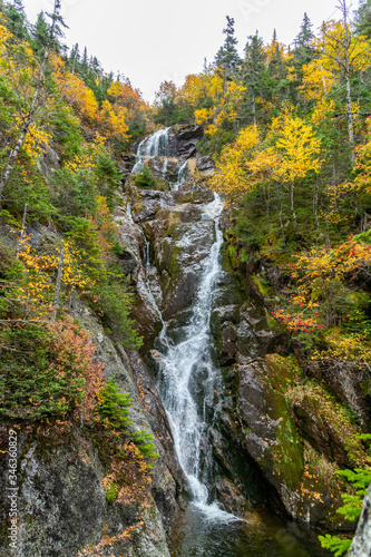waterfall in autumn
